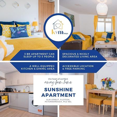 Kvm - Sunshine Apartment By Kvm Stays Peterborough Ngoại thất bức ảnh