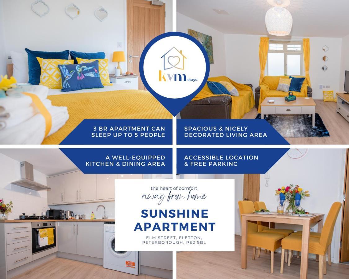 Kvm - Sunshine Apartment By Kvm Stays Peterborough Ngoại thất bức ảnh